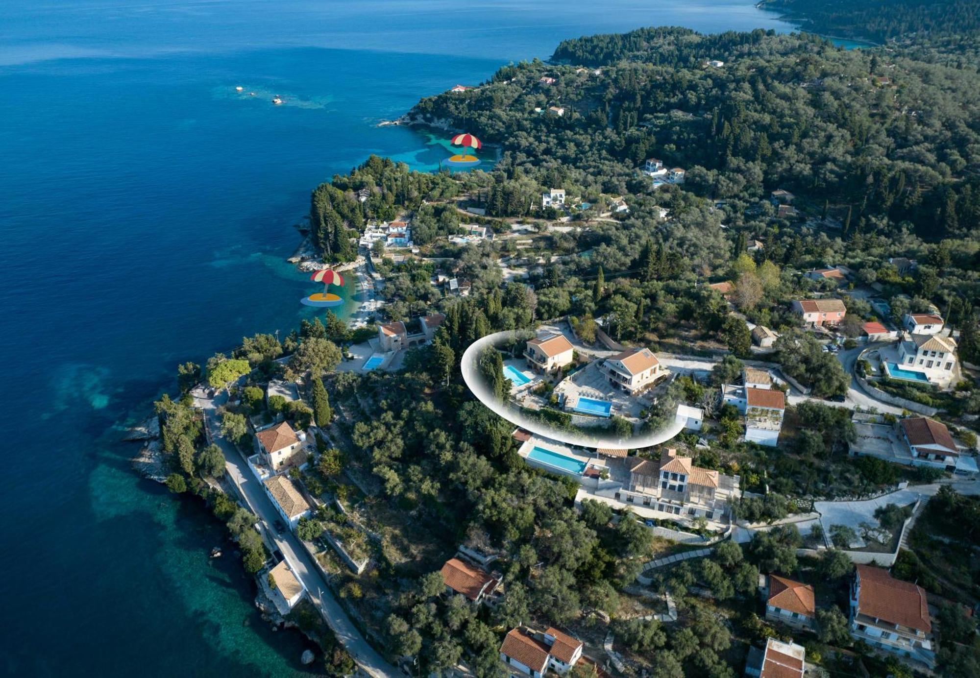 Pangolas Apartments Paxos Longós Esterno foto